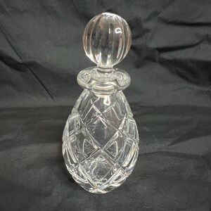 Mikasa Crystal 5.75” Perfume Bottle Decanter Unmarked